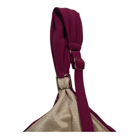 Miraclesuit Tankini Framboise Pink Dazzle Scoop Neck Underwire Swim NEW Size 10 - Picture 6 of 10